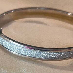 Elegant Silver Bangle Bracelet